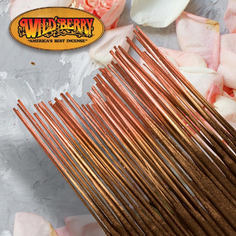 Wild Berry Incense Sticks - Rose - Exquisite Fragrance with Geranium and Spice - Hand Dipped in The USA (100 Count) - Image 2